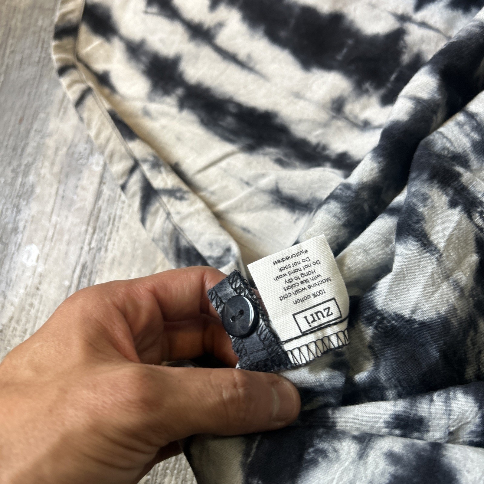Zuri Maxi In Art Basil Black And White Tye-Die Long Dress 3x Nwt — image 3 of 6